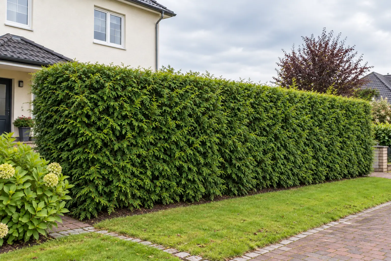 Geschnittene Hecke in Reinfeld nach dem Heckenschnitt durch Hausmeisterservice Leibe